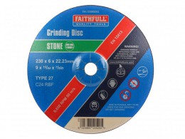 Faithfull Dep Centre Grind Disc 230x6x22 Stone £4.79